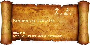 Körmöczy László névjegykártya